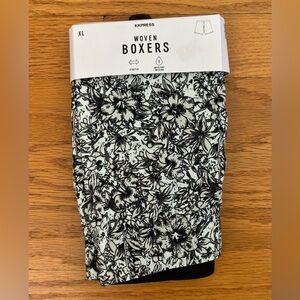 Express Woven Boxers Men’s XL (38-42) Floral Print 1 Pair Stretch Underwear New